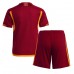 AS Roma Hjemmebanesæt Børn 2023-24 Kort ærmer (+ korte bukser)